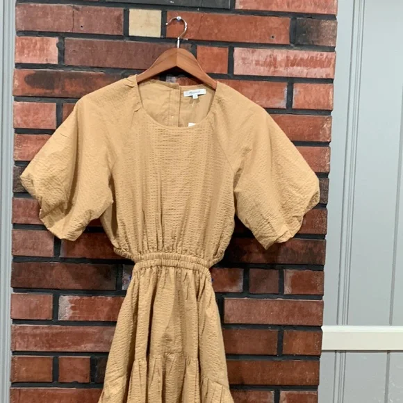 🎊HP🎊Madewell Puff-Sleeve Cutout Dress - Picture 9 of 16